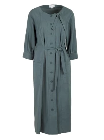 Große Größen HELMIDGE Hemdblusenkleid Maxikleid In Dunkel Grun Günstig Kaufen – Bild 7