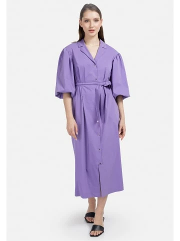 Große Größen HELMIDGE Hemdblusenkleid Maxikleid In Helllila Günstig Kaufen