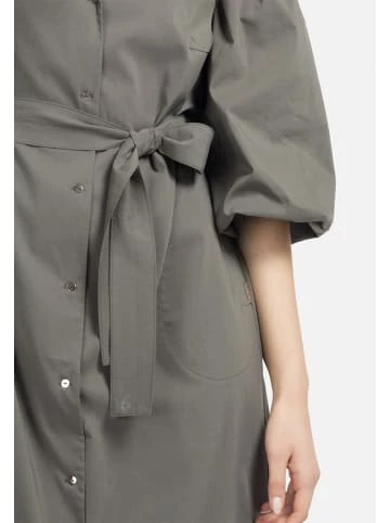 Große Größen HELMIDGE Hemdblusenkleid Maxikleid In Khaki Günstig Kaufen – Bild 4