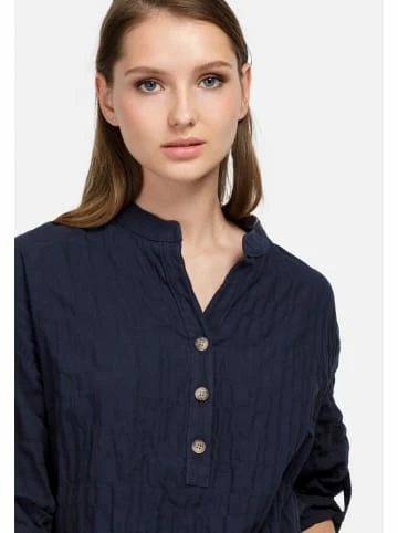 Große Größen HELMIDGE Hemdblusenkleid Midikleid In Dunkel Blau Günstig Kaufen – Bild 4