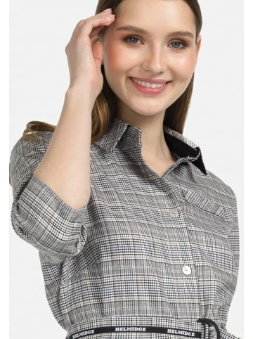 Große Größen HELMIDGE Hemdblusenkleid Midikleid In Kariert Beige Günstig Kaufen – Bild 3