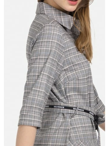 Große Größen HELMIDGE Hemdblusenkleid Midikleid In Kariert Beige Günstig Kaufen – Bild 5