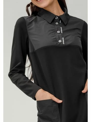 Große Größen HELMIDGE Hemdblusenkleid Midikleid In Schwarz Günstig Kaufen – Bild 3