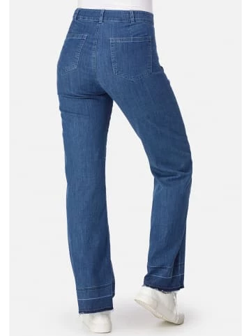 Große Größen HELMIDGE Jeans Gerade Jeans In Blau Günstig Kaufen – Bild 4