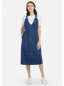 Große Größen HELMIDGE Jeanskleid Denimkleid In Blau Günstig Kaufen