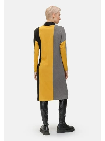 Große Größen HELMIDGE Jerseykleid Midikleid In Gelb Schwarz Günstig Kaufen – Bild 2