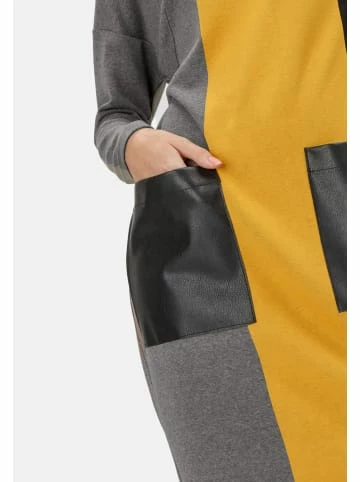 Große Größen HELMIDGE Jerseykleid Midikleid In Gelb Schwarz Günstig Kaufen – Bild 4