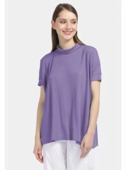 Große Größen HELMIDGE Kurzarmbluse Bluse In Helllila Günstig Kaufen