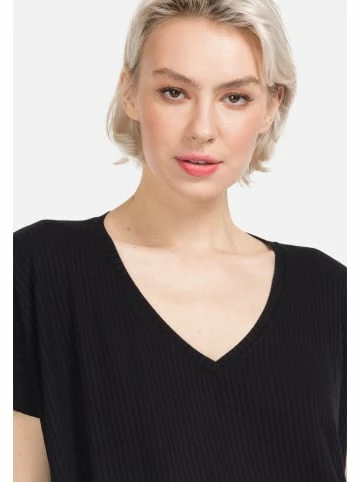 Große Größen HELMIDGE Kurzarmbluse Bluse In Schwarz Günstig Kaufen – Bild 2