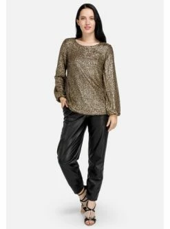 Große Größen HELMIDGE Langarmbluse Bluse In Beige Günstig Kaufen