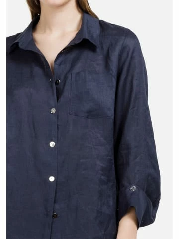 Große Größen HELMIDGE Langarmbluse Langhemdbluse In Dunkel Blau Günstig Kaufen – Bild 2