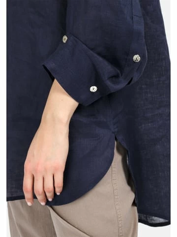 Große Größen HELMIDGE Langarmbluse Langhemdbluse In Dunkel Blau Günstig Kaufen – Bild 6