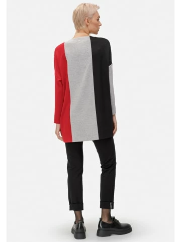 Große Größen HELMIDGE Langarmbluse Langhemdbluse In Rot Schwarz Günstig Kaufen – Bild 2