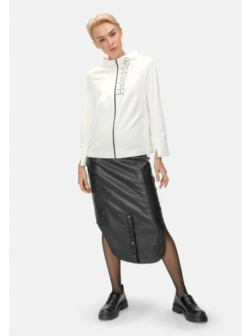 Große Größen HELMIDGE Lederrock Midirock In Schwarz Günstig Kaufen