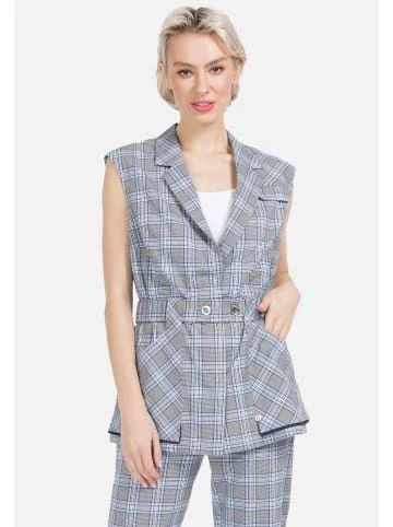 Große Größen HELMIDGE Longblazer Longblazer In Grau Hellblau Günstig Kaufen