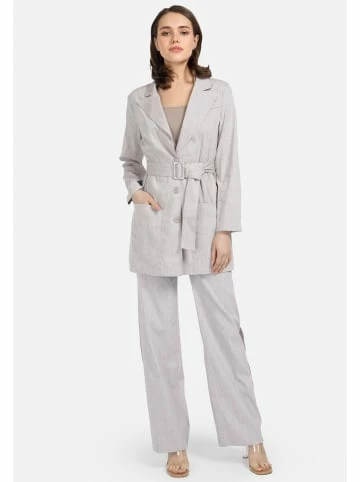 Große Größen HELMIDGE Longblazer Mit Gürtel In Beige Günstig Kaufen – Bild 2