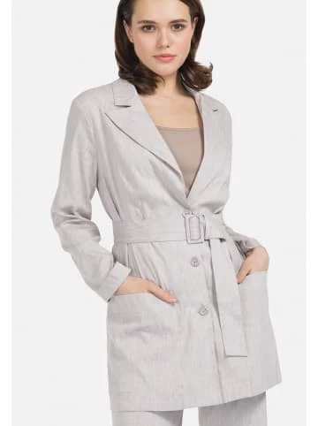 Große Größen HELMIDGE Longblazer Mit Gürtel In Beige Günstig Kaufen – Bild 3