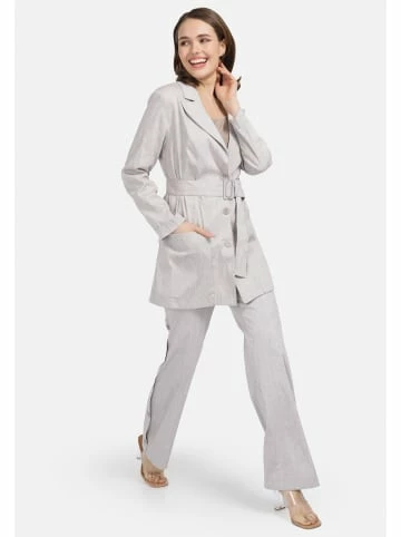 Große Größen HELMIDGE Longblazer Mit Gürtel In Beige Günstig Kaufen – Bild 4