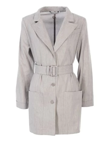 Große Größen HELMIDGE Longblazer Mit Gürtel In Beige Günstig Kaufen – Bild 7