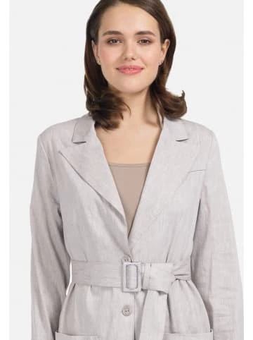 Große Größen HELMIDGE Longblazer Mit Gürtel In Beige Günstig Kaufen