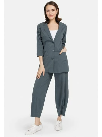 Große Größen HELMIDGE Longblazer Mit Reverskragen In Dunkel Grun Günstig Kaufen – Bild 3