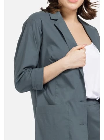 Große Größen HELMIDGE Longblazer Mit Reverskragen In Dunkel Grun Günstig Kaufen – Bild 4