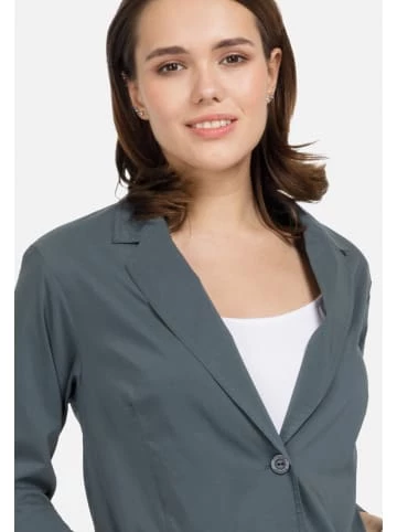 Große Größen HELMIDGE Longblazer Mit Reverskragen In Dunkel Grun Günstig Kaufen