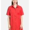 Große Größen HELMIDGE Longbluse Langbluse In Rot Günstig Kaufen