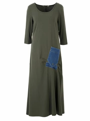 Große Größen HELMIDGE Maxikleid Maxikleid In Khaki Günstig Kaufen – Bild 6