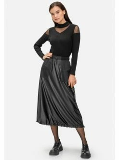 Große Größen HELMIDGE Maxirock Maxirock In Schwarz Günstig Kaufen