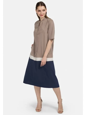 Große Größen HELMIDGE Midi-Kleid In A-Linie In Beige Günstig Kaufen – Bild 2