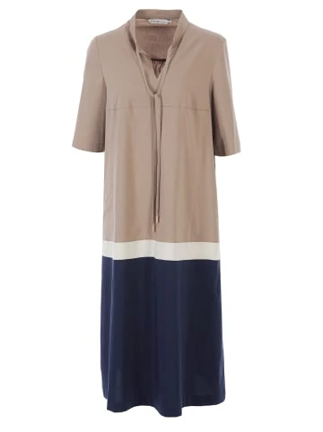 Große Größen HELMIDGE Midi-Kleid In A-Linie In Beige Günstig Kaufen – Bild 7