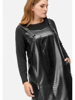 Große Größen HELMIDGE Midikleid Midikleid In Schwarz Günstig Kaufen