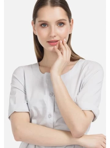 Große Größen HELMIDGE Sommerkleid Im Blusenstil In Hellgrau Günstig Kaufen – Bild 2