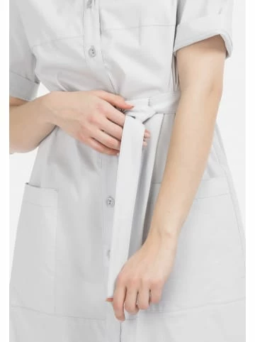 Große Größen HELMIDGE Sommerkleid Im Blusenstil In Hellgrau Günstig Kaufen – Bild 4