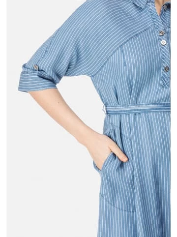 Große Größen HELMIDGE Sommerkleid In Denim-Optik In Blau Günstig Kaufen – Bild 3