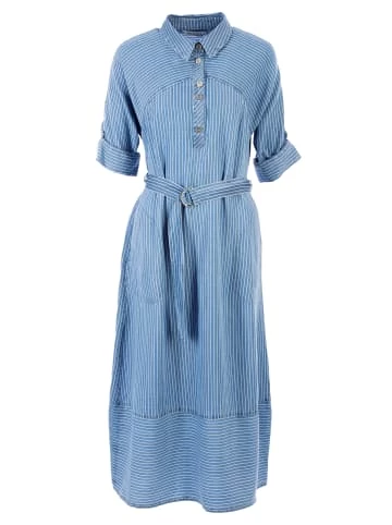 Große Größen HELMIDGE Sommerkleid In Denim-Optik In Blau Günstig Kaufen – Bild 6