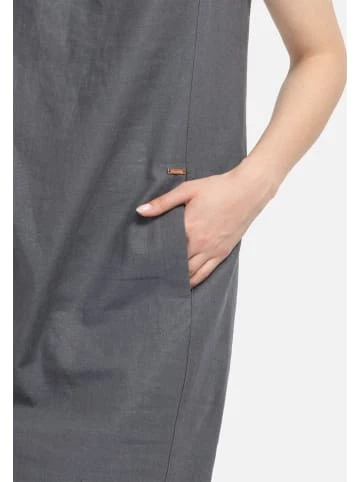 Große Größen HELMIDGE Sommerkleid Midikleid In Dunkel Grau Günstig Kaufen – Bild 3