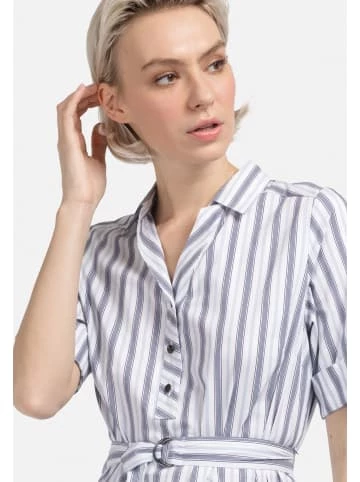 Große Größen HELMIDGE Sommerkleid Mit Polo-Kragen In Weiss Günstig Kaufen – Bild 3