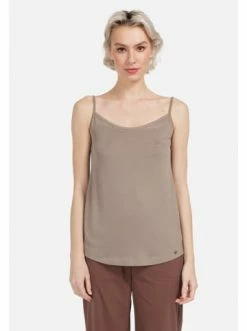 Große Größen HELMIDGE Spaghettitop Spaghettitop In Dunkel Beige Günstig Kaufen