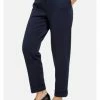 Große Größen HELMIDGE Stoffhose Pants In Dunkel Blau Günstig Kaufen
