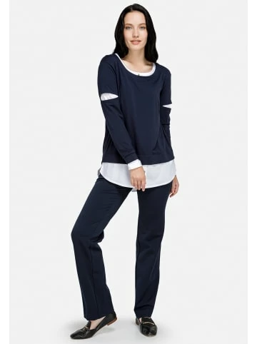 Große Größen HELMIDGE Stoffhose Pants In Dunkel Blau Günstig Kaufen – Bild 3