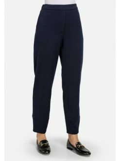 Große Größen HELMIDGE Stoffhose Pants In Dunkel Blau Günstig Kaufen