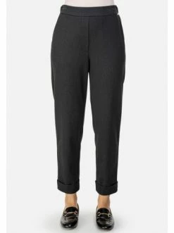 Große Größen HELMIDGE Stoffhose Pants In Dunkel Grau Günstig Kaufen