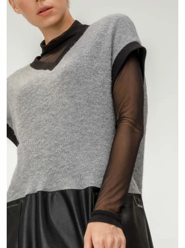 Große Größen HELMIDGE Strickkleid Midikleid In Grau Schwarz Günstig Kaufen – Bild 2