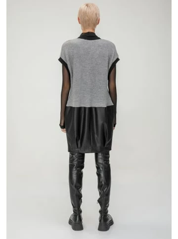 Große Größen HELMIDGE Strickkleid Midikleid In Grau Schwarz Günstig Kaufen – Bild 3