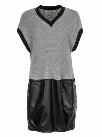 Große Größen HELMIDGE Strickkleid Midikleid In Grau Schwarz Günstig Kaufen – Bild 5