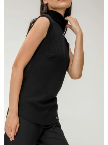 Große Größen HELMIDGE Top Ärmelloser Rollkragen In Schwarz Günstig Kaufen – Bild 3