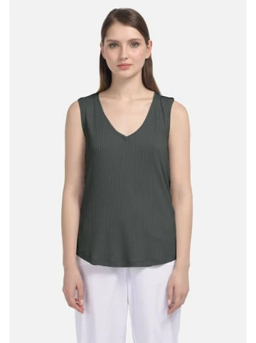 Große Größen HELMIDGE Top Bluse In Dunkel Khaki Günstig Kaufen