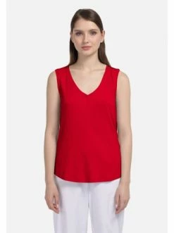 Große Größen HELMIDGE Top Bluse In Rot Günstig Kaufen